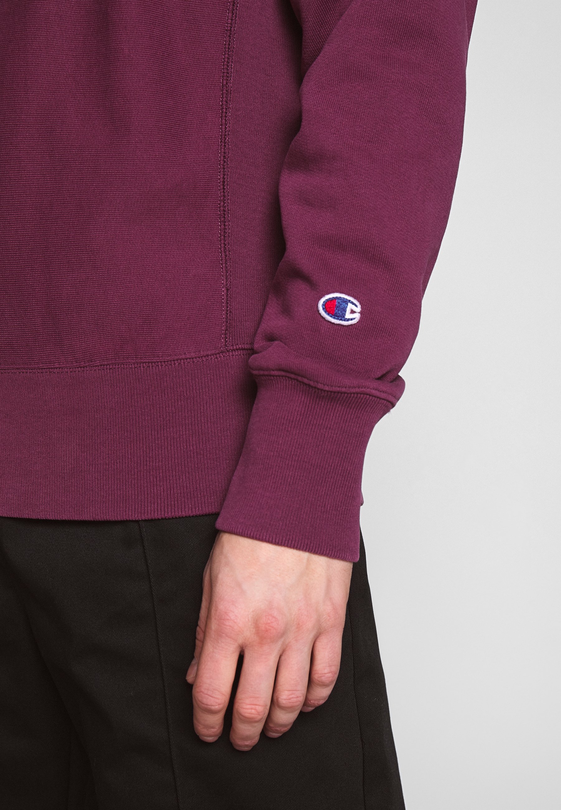 champion reverse weave duck down half zip pullover jacket