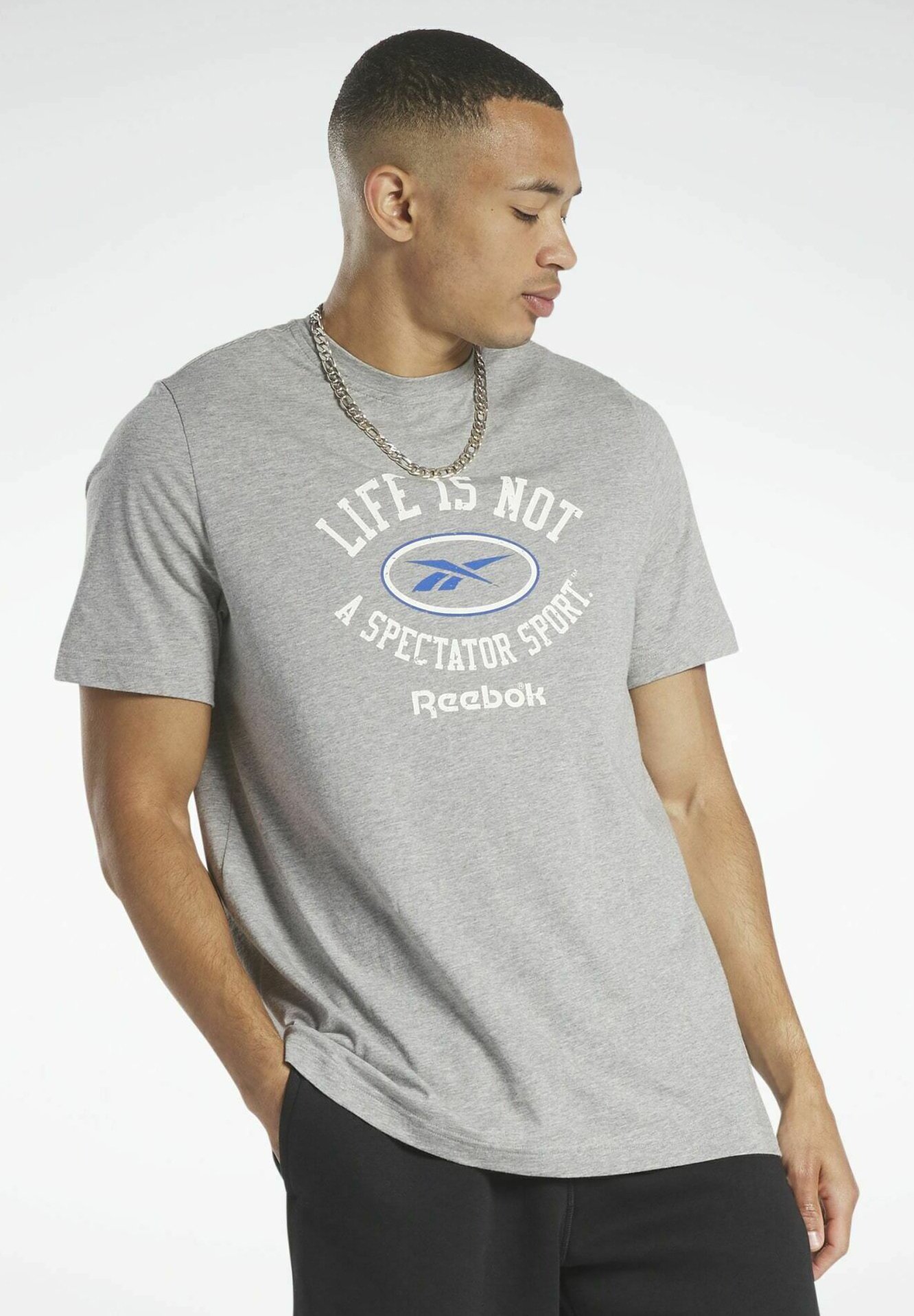embrague Audaz coreano Reebok Classic CLASSIC GRAPHIC SERIES - Camiseta deportiva - medium grey heather/gris - Zalando.es embrague Audaz coreano Reebok Classic CLASSIC GRAPHIC SERIES - Camiseta deportiva - medium grey heather/gris - Zalando.es