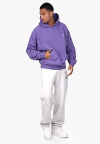 Dropsize Hættetrøje - washed purple