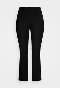 KORETTE-FULL LENGTH-FLAT FRONT - Auduma bikses - black