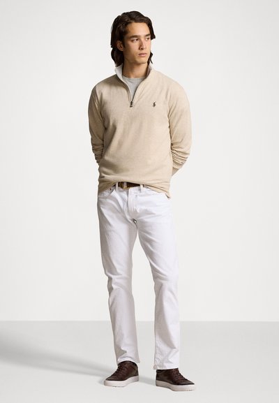 Polo Ralph Lauren LUXURY JERSEY QUARTER ZIP PULLOVER - Sweatshirt - expedition dune heather