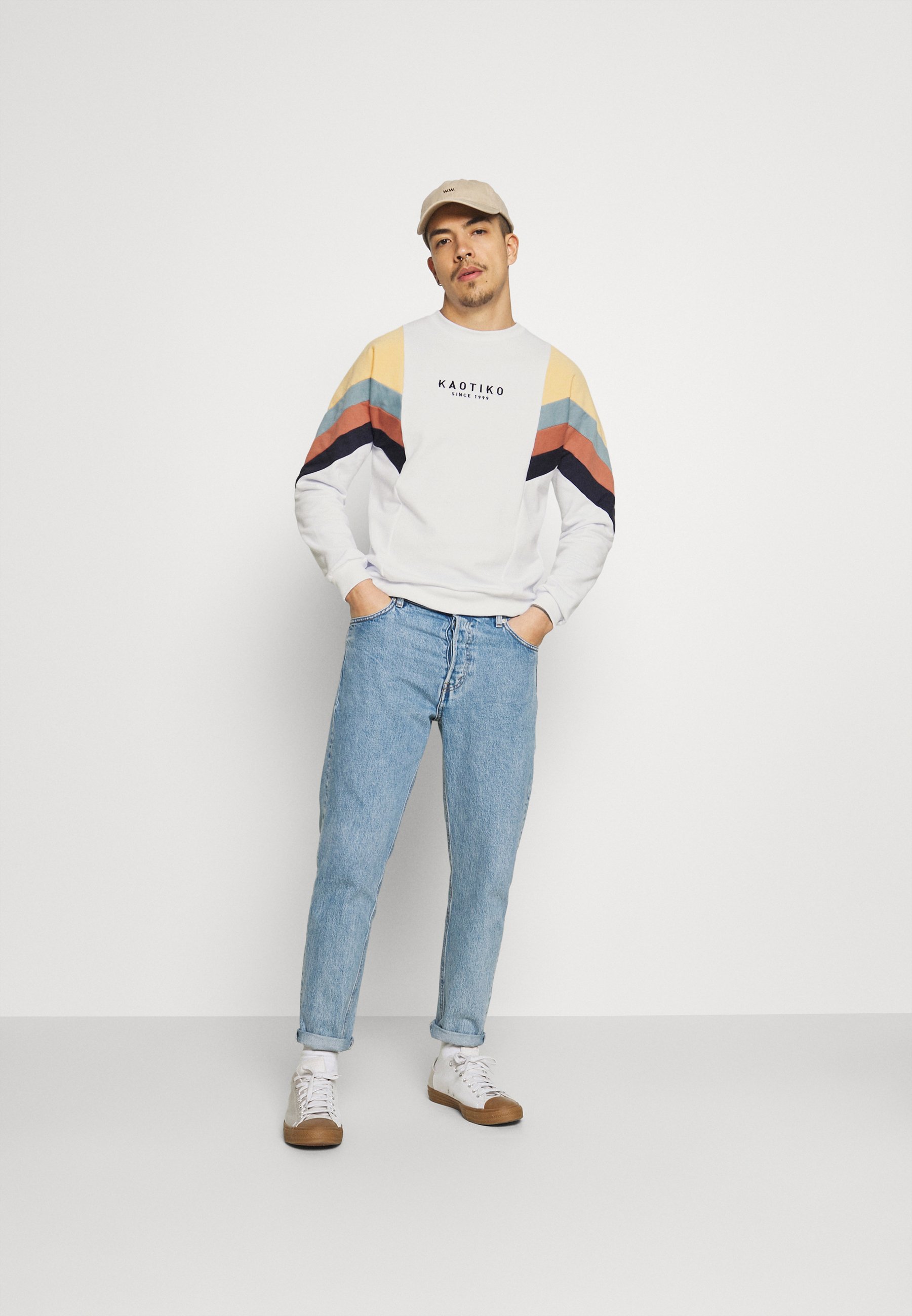 Kaotiko CREW SEATTLE UNISEX - Sweater - white/wit - Zalando.nl