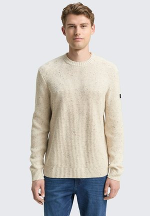 Strickpullover - offwhite melange multi neps