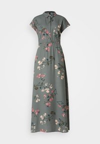 VMNEWHALLIE LONG TIE DRESS  - Skjortekjole - balsam green
