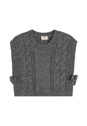 SLEEVELESS ROUND NECK - Jersey de punto - anthracite