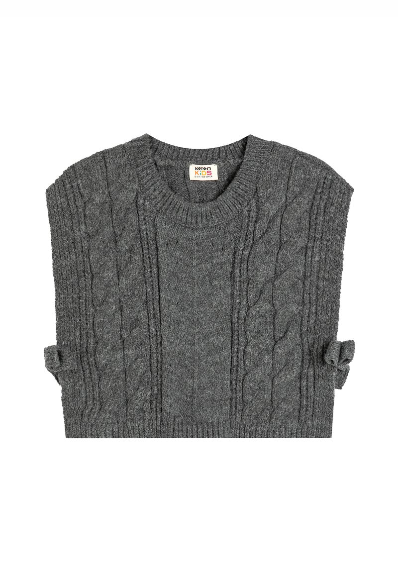 Koton SLEEVELESS ROUND NECK - Trui - anthracite