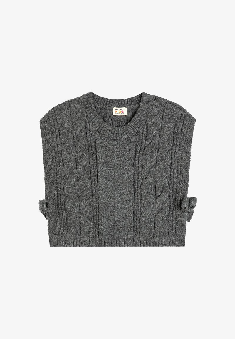 Koton SLEEVELESS ROUND NECK - Trui - anthracite