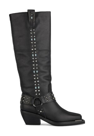 Stivaletti con plateau - black