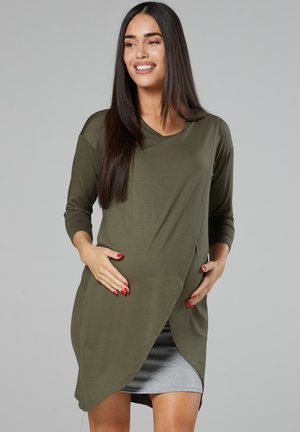 Chelsea Clark UMSTANDS UND STILLTUNIKA - Vestido ligero - Khaki Graumelange