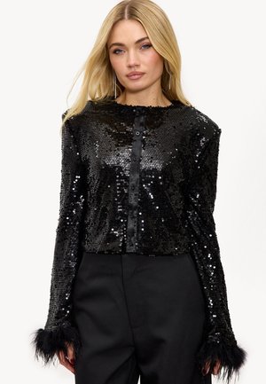 SHINE  - Blouse - sequins   black