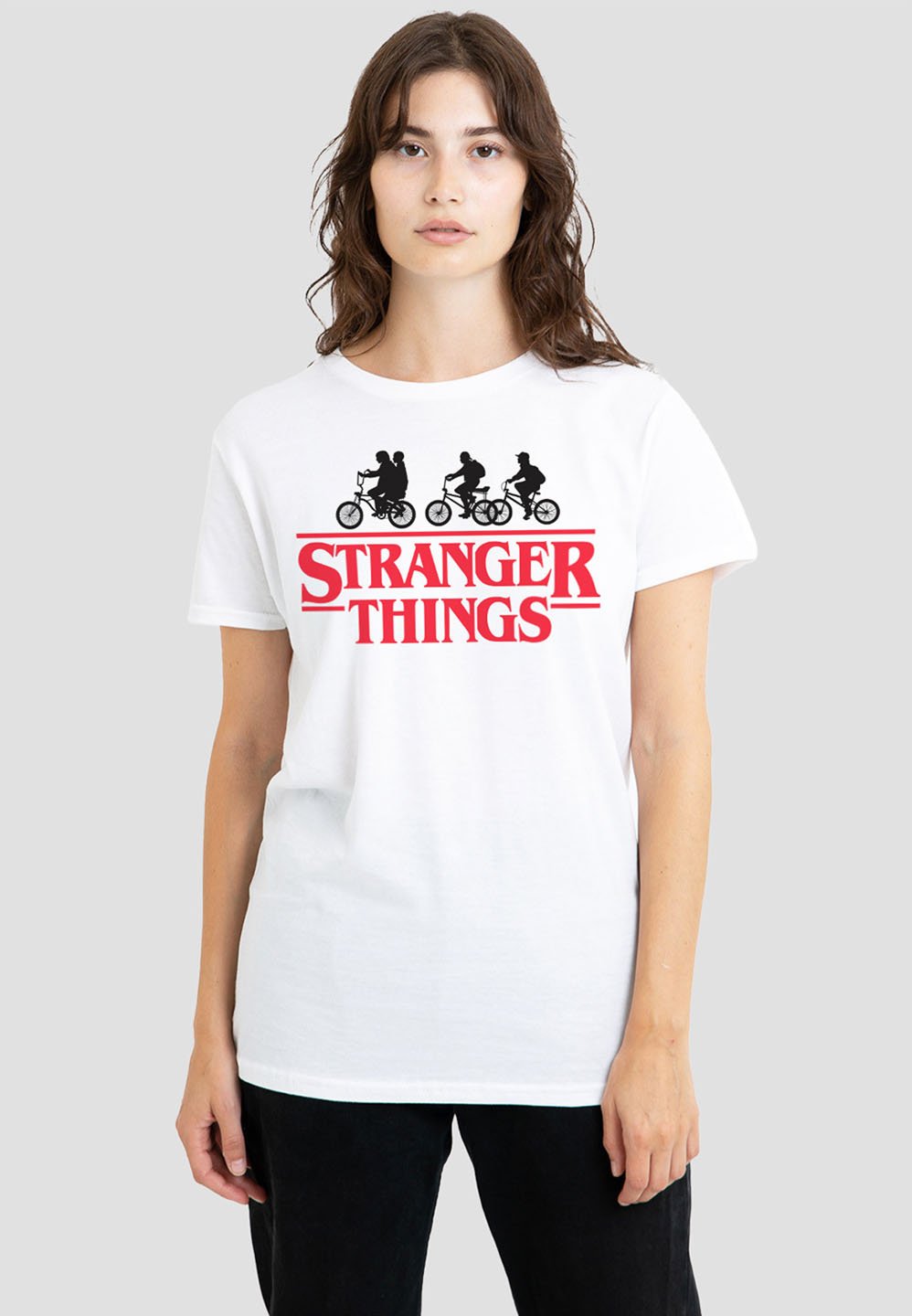 Stranger Things Strangers Things Season 1 Bike Ride Logo T Shirt