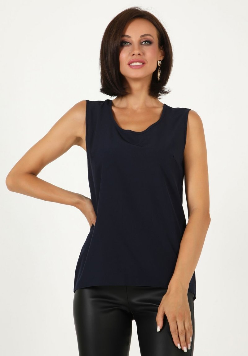 Damen T-Shirts | Awesome Apparel Top dark blue/dunkelblau - WM62956 Damen T-Shirts | Awesome Apparel Top dark blue/dunkelblau - WM62956