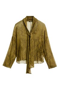 FLOWING ANIMAL PRINT GARMENT - Blouse - green