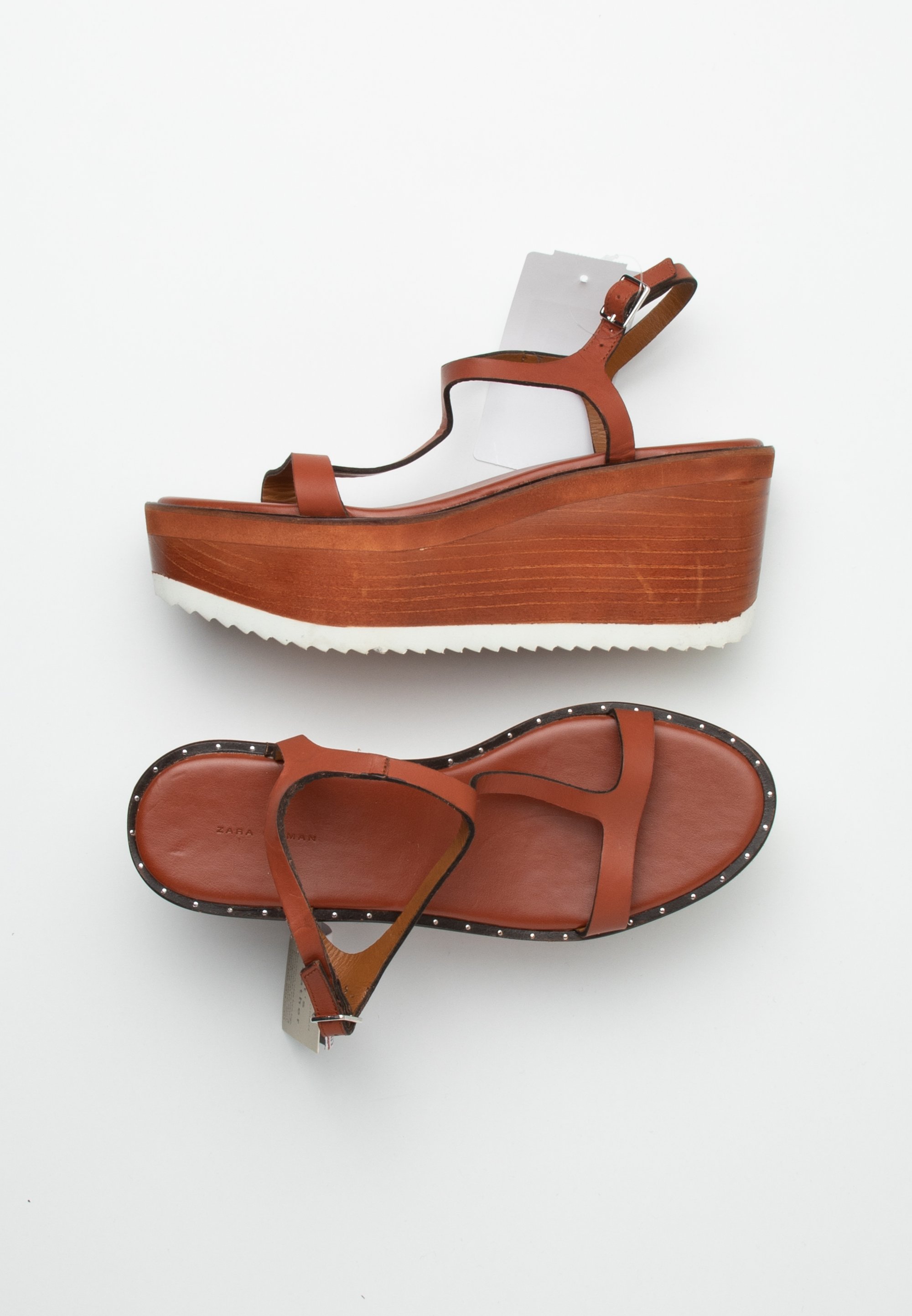 Sandale Zara Zara Homme Nantes Zara Sandales à Plateforme Brown