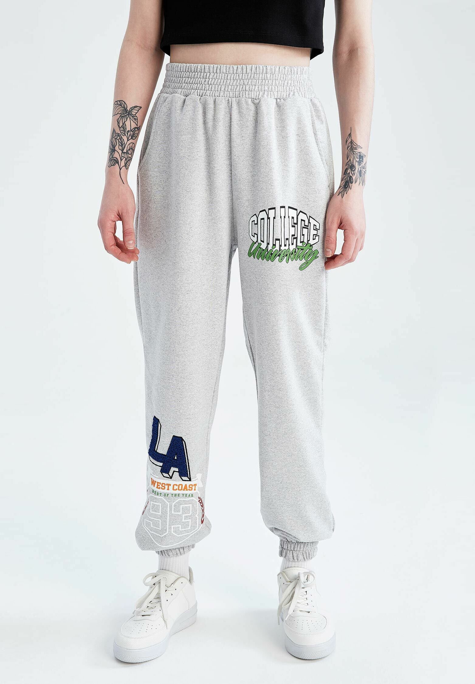 DeFacto LOOSE FIT - Tracksuit bottoms 