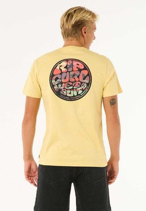 PASSAGE  - Print T-shirt - straw