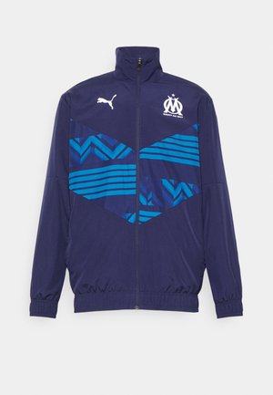 OLYMPIQUE MARSEILLE PREMATCH JACKET - Training jacket - peacoat/white