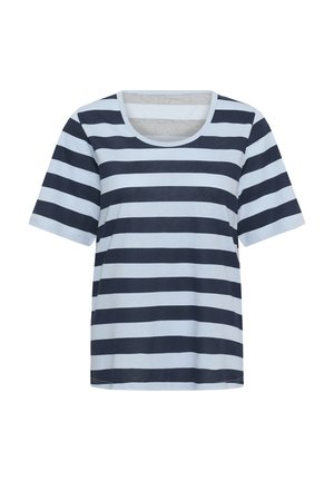 Culture, CULTURE CUBENZO DEIA T-SHIRT - T-Shirt print - dress blues cashmere stripe