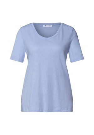 Street One, BASIC T-SHIRT - T-shirt basique - cashmere blue