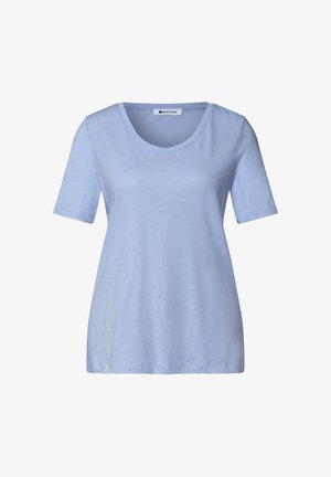 Street One, BASIC T-SHIRT - T-shirt basique - cashmere blue