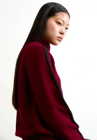 Obey Clothing FRANKIE TRACK - Cardigan - wine