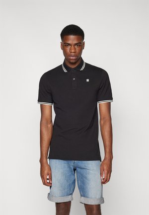 DUNDA SLIM STRIPE - Polo - schwarz