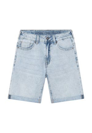 LONG - Denimshorts - light denim blue