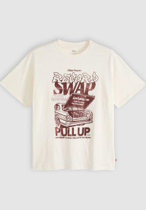 Levi's®, VINTAGE FIT GRAPHIC TEE - T-shirt con stampa - record swap egret