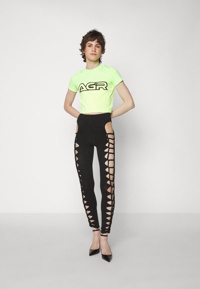 AGR BABY TEE - Μπλουζάκι με στάμπα - green/yellow