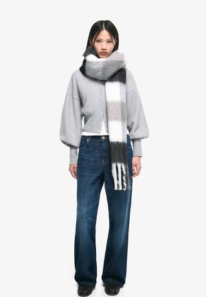 Bershka CHECK - Šála - black