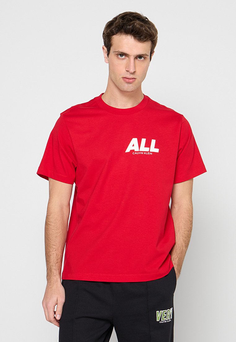 Calvin Klein Jeans T-shirt print rood