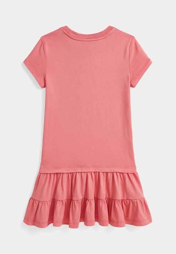 POLO BEAR TIERED COTTON JERSEY DRESS - Jersey dress - faded peony2