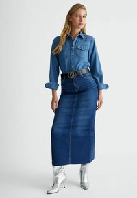 LIU JO Užsagstoma palaidinė - light blue denim