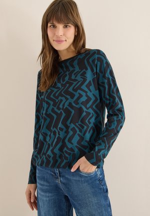 GEMUSTERTES - Langærmet T-shirt - grün