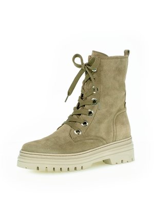 Lace-up ankle boots - salbei/dust