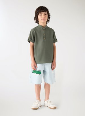 Terranova, CAMICIA MC TINTA UNITA - Polo - salvia