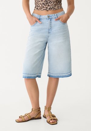 Jeansshort - light-blue denim