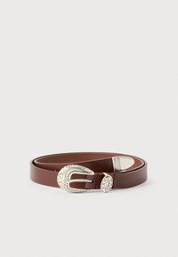 TONGUE BELT - Ceinture - brunette