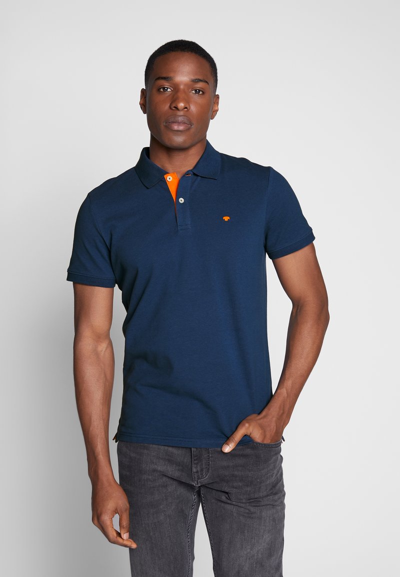 TOM TAILOR WITH CONTRAST - Polo - blue