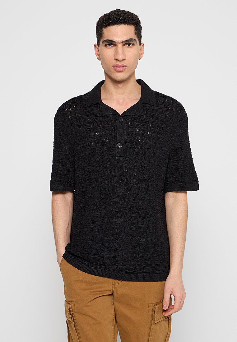 Abercrombie & Fitch Poloshirt zwart Abercrombie & Fitch Poloshirt zwart