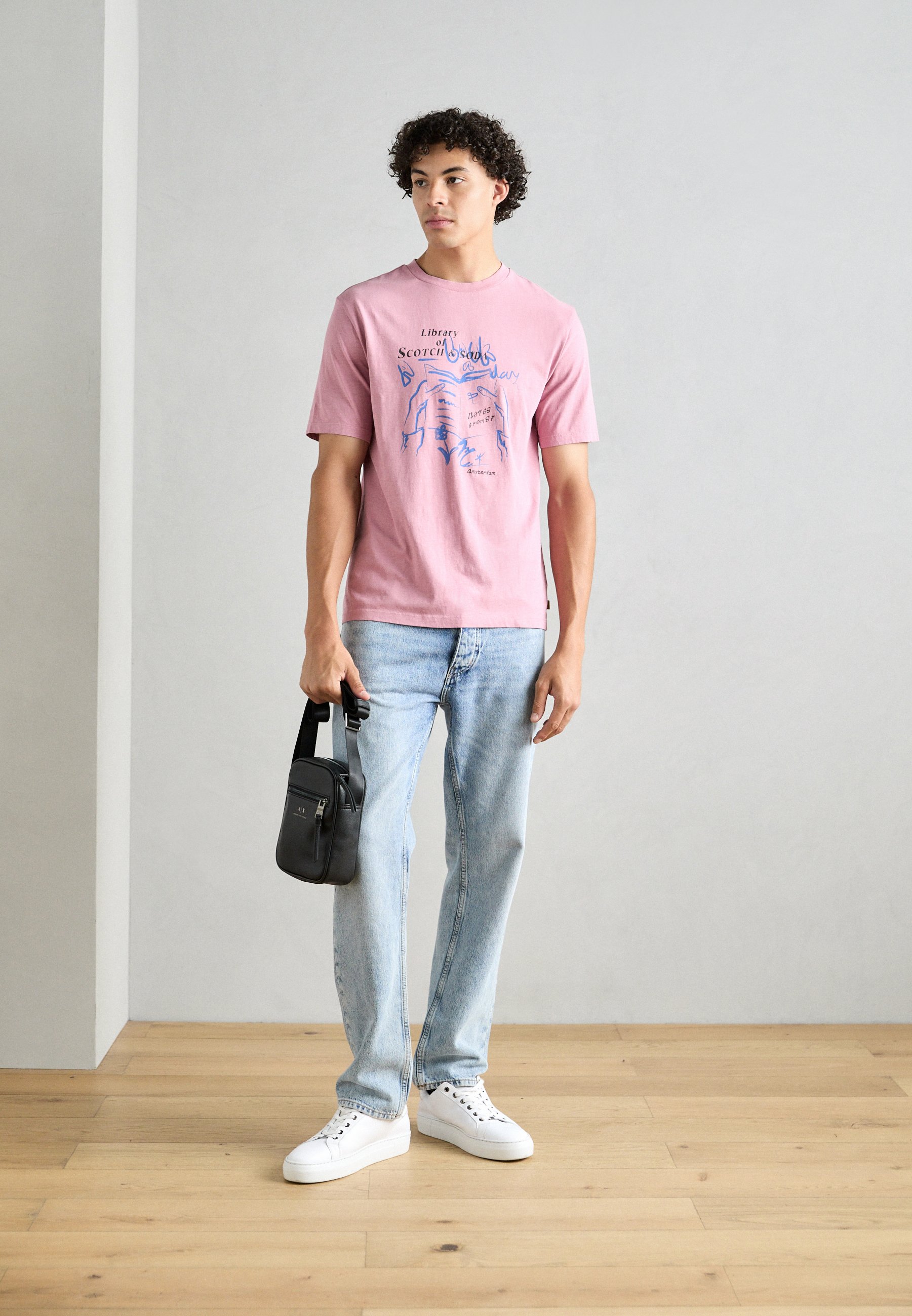 Scotch & Soda - T-shirt z nadrukiem/różowy - Zalando.pl