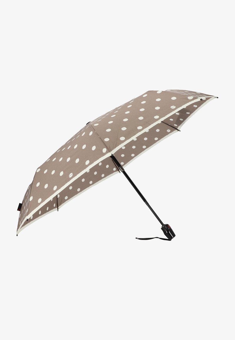 Knirps MEDIUM DUOMATIC - Paraguas - dot art taupe