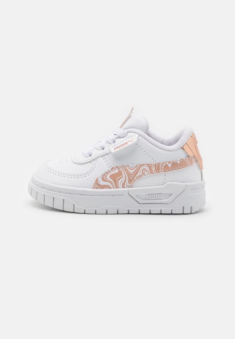 Puma CALI DREAM MARBLE - Tenisky - white/rose gold