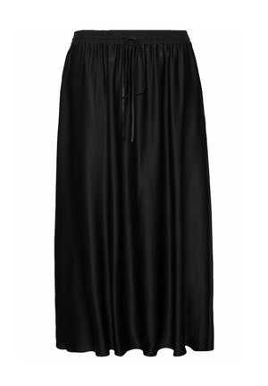 Ulla Popken GATHERED - Faltenrock - black