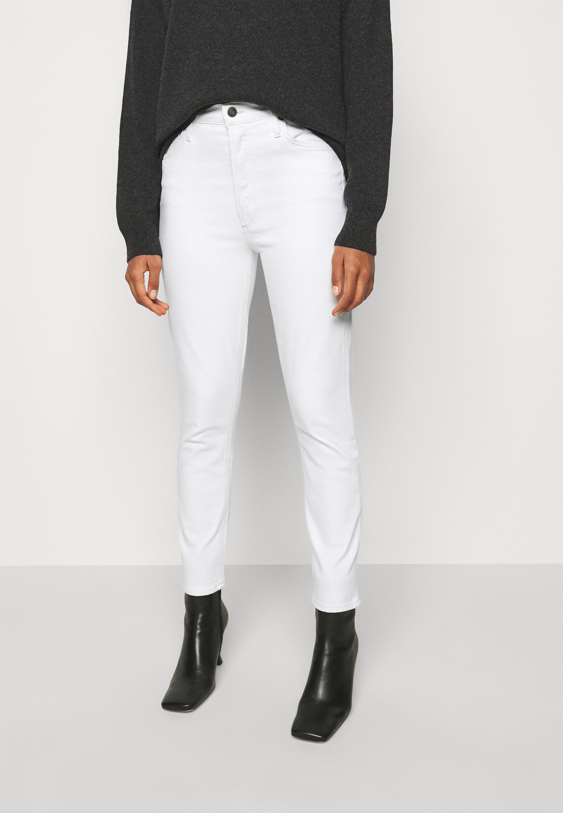 agolde nico high rise white