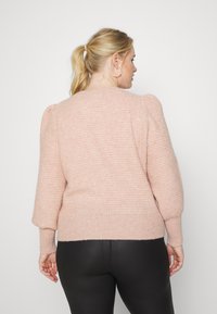 Vero Moda Curve VMALLISON LS O-NECK BLOUSE - Camisola - misty rose