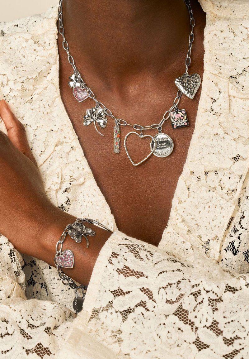 My Jewellery BOTANICAL STATEMENT CHARM - Collar - zilverkleurig