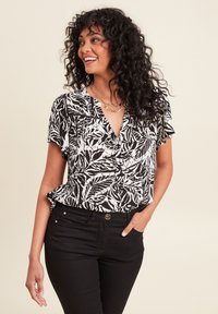 Breal KURZARM - Blouse - noir