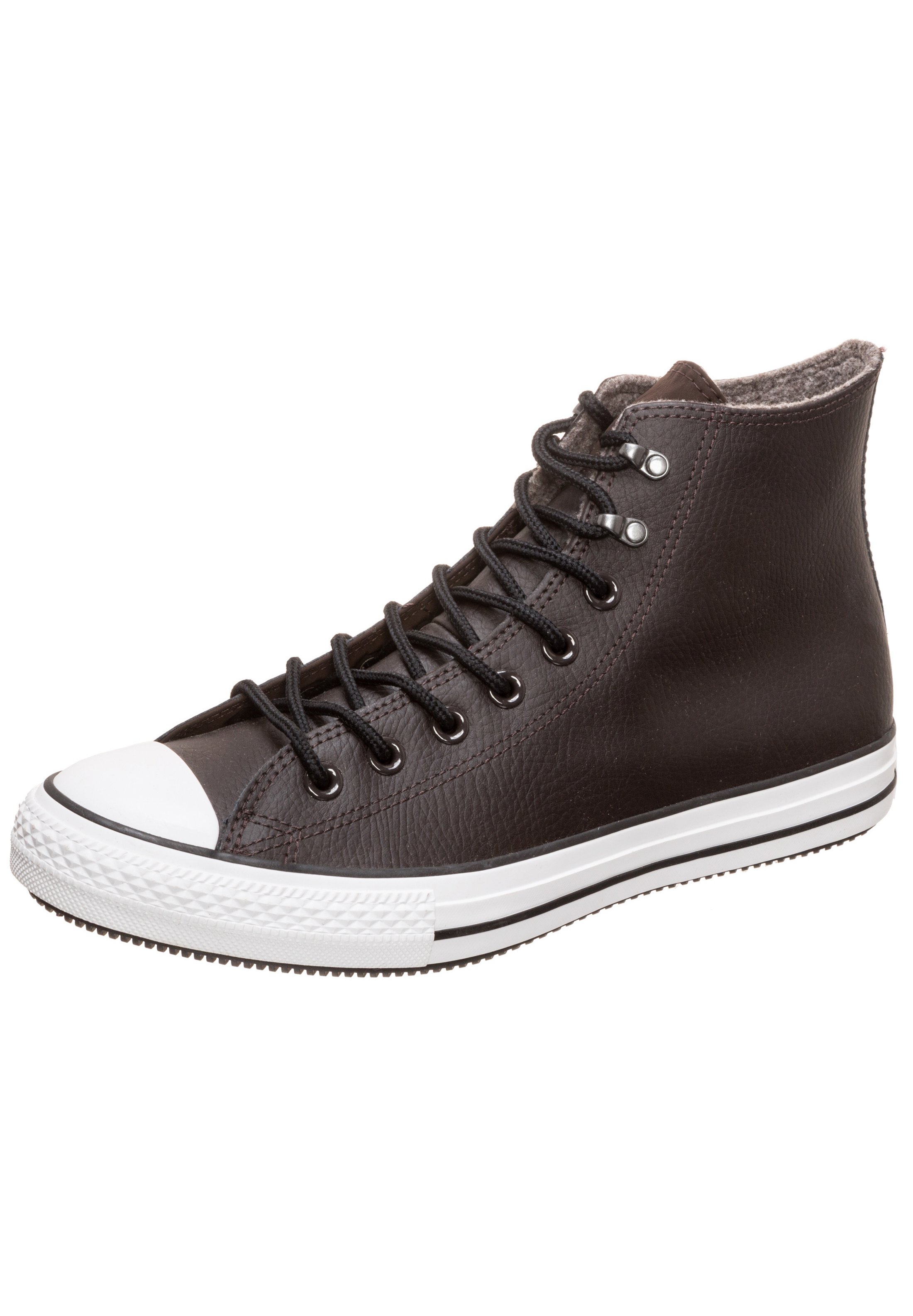 brown converse high tops leather