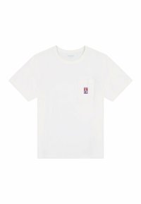 SHORT SLEEVE POCKET - T-shirt - bas - worn_white